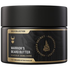 The Beard Struggle Warrior’s Beard Butter Asgardian Secret - Gold Collection - Handcrafted with Non-Greasy Low-Hold Formula, Luxurious Cologne-Grade Fragrances - 50g / 1.76 US. oz. Warrior-Glass Jar