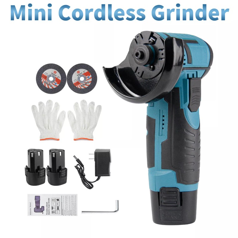 Zistel 12V Brushless Cordless Angle Grinder Set with Li-ion Battery