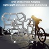 1 Pair Bike Pedal Adapters, 9 x 9cm / 3.5