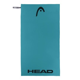 Head Active Microfibre Towel with Elastic, Lightweight Fitness Towel, Quick Drying, Multipurpose Towel, Absorbent and Space Saving Bath Towels for Travel, 70 x 140 cm, Octane Blue