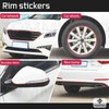 TOMMYFIELD Rim Sticker Wheel Sticker Car Motorcycle Rim Sticker Red