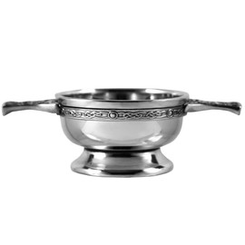 English Pewter Company Celtic Pewter Scottish Quaich Bowl Loving Cup Small [PQ501]