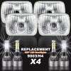 QULOOX 4pcs Fit Pontiac Firebird Trans AM 1977-1981 4x6" LED