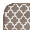 S&T INC. Dish Drying Mats, Polyester, Taupe Trellis, 18" x