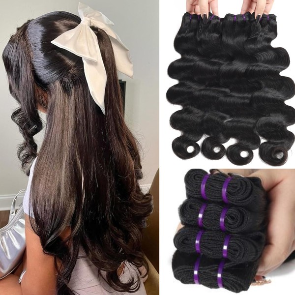 Vallbest 16A Body Wave Bundles Human Hair 4 Bundles 18