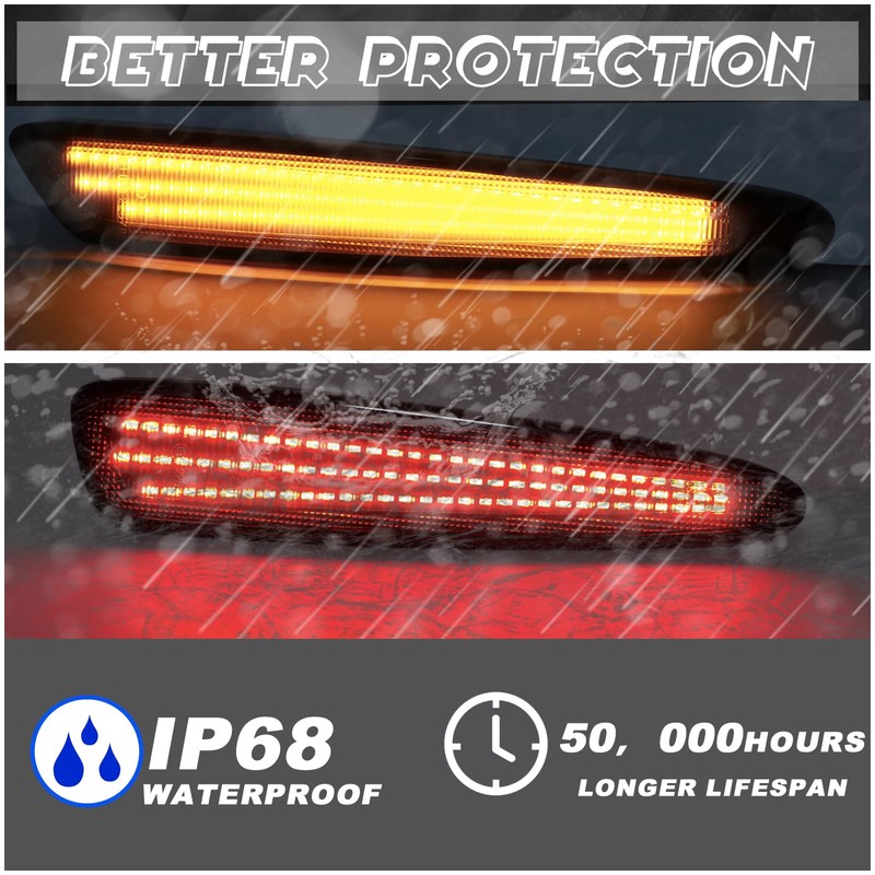 ULTRALTH Dynamic LED Side Marker Lights for 2005-2013 Chevy Corvette