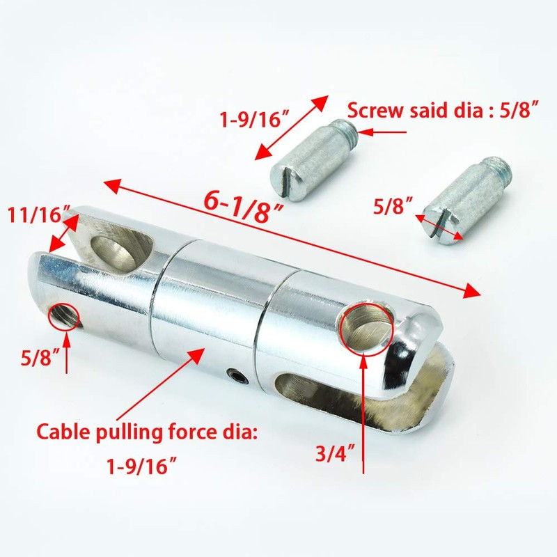 MINGMING.NING Cable Pulling Swivel Wire Bearing Breakaway Swivel 5 Ton
