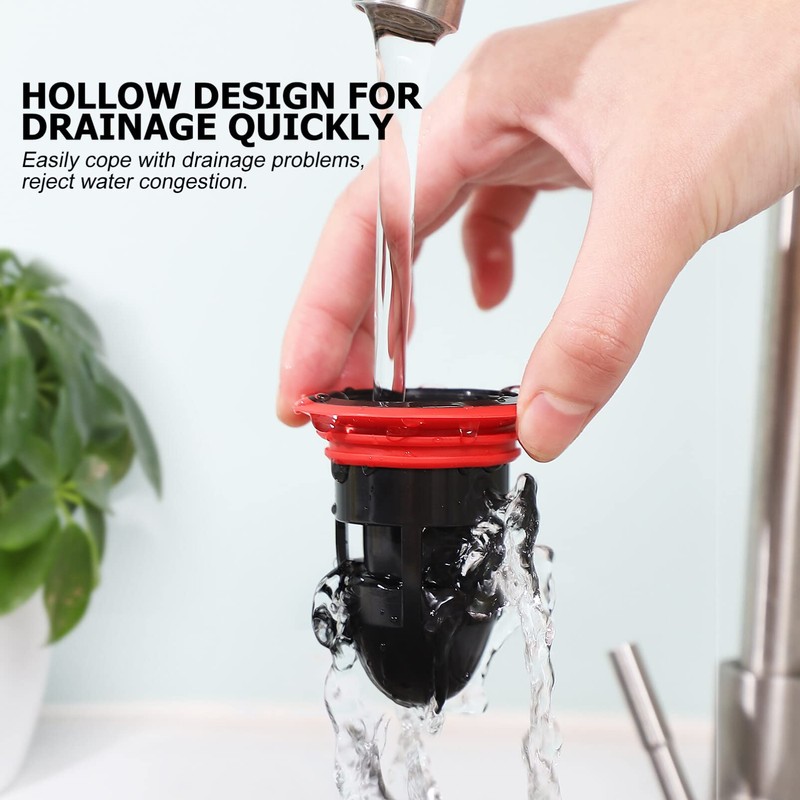 IMIKEYA 2PCS Shower Floor Drain Backflow Preventer Sewer Core Anti-Odor