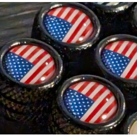 Unbranded 4x Tire Valve Stem Caps For Car Truck US FLAG