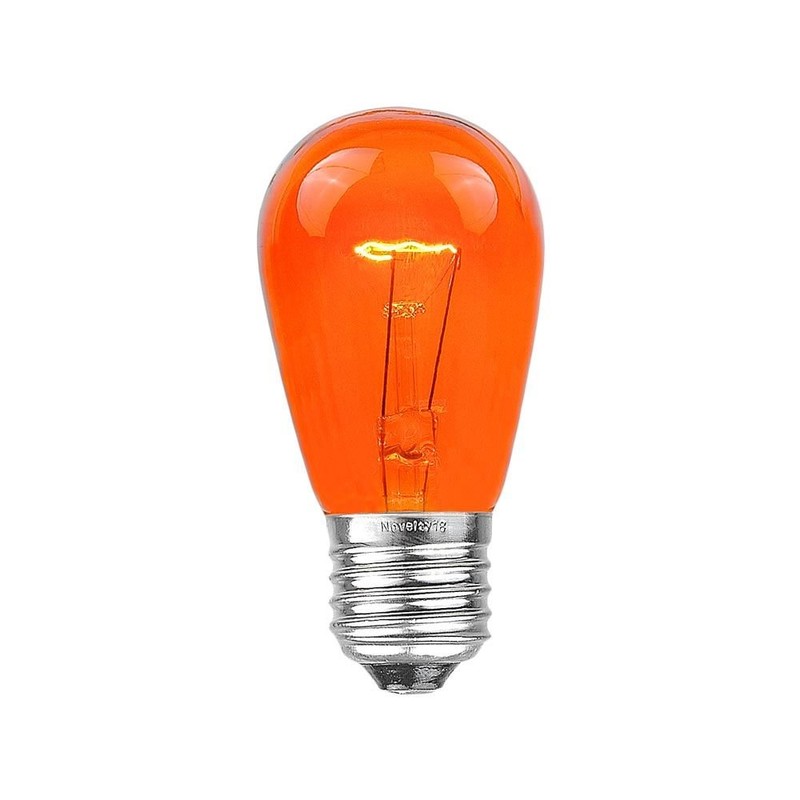 Novelty Lights 25 Pack S14 Outdoor Patio Edison Replacement Bulbs,