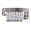 100pcs 10 Teeth Wig Clip Stainless Steel DIY Hairpiece Snap