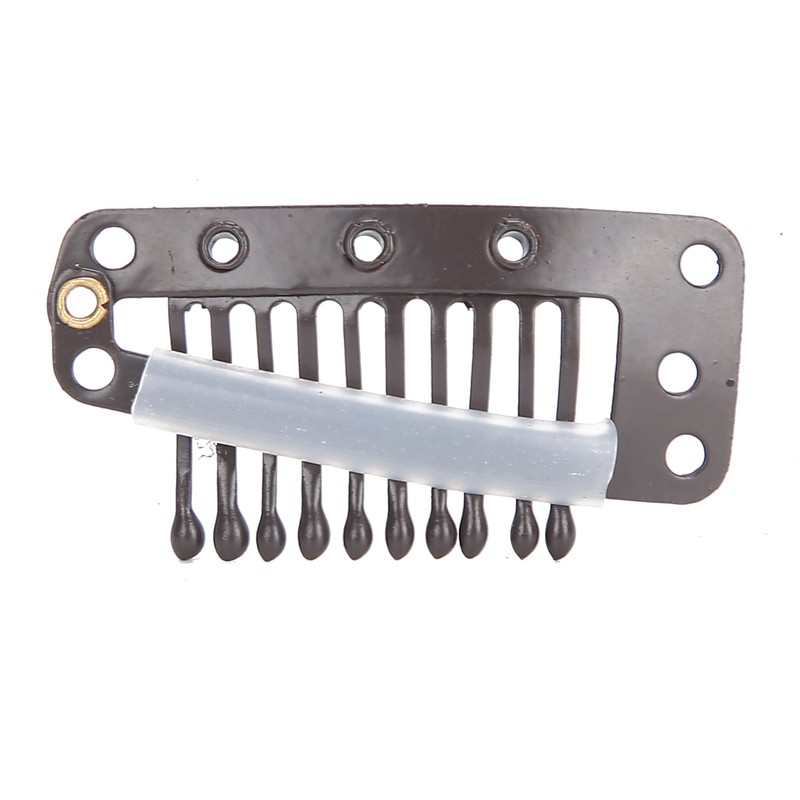 100pcs 10 Teeth Wig Clip Stainless Steel DIY Hairpiece Snap