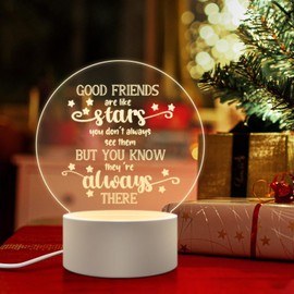 Stars Night Light Lamp, Kitty Table Lamps with Smart Touch & USB Cable-Home Party Decorations - Cute Birthday Valentines Day Gifts for Kids Teens Girl Women