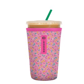 Sok It Java Sok Iced Coffee & Cold Soda Insulated Neoprene Cup Sleeve (Sweet Sprinkles, Medium: 22-28oz)