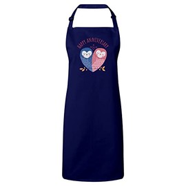 Fabulous Premium-Küchenschürze Navy Owl Anniversary Wedding Celebration Gift Ideas Couple Marriage Love
