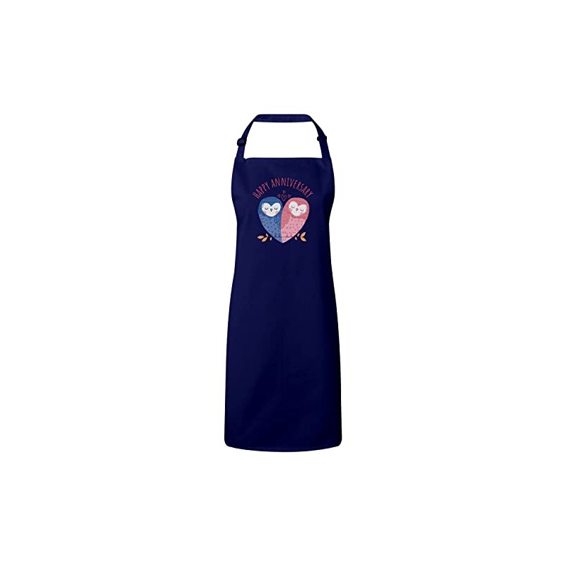 Fabulous Premium-Küchenschürze Navy Owl Anniversary Wedding Celebration Gift Ideas Couple