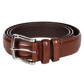 Florsheim Men's Big-Tall Pebble Grain Leather Belt 32MM, Cognac, 58
