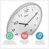 Mebus Radio Controlled Wall Clock 30 cm Silent Grey Frame