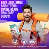 GuruNanda Ready-to-Go Disposable Mini Travel Toothbrushes - Butter on Gums