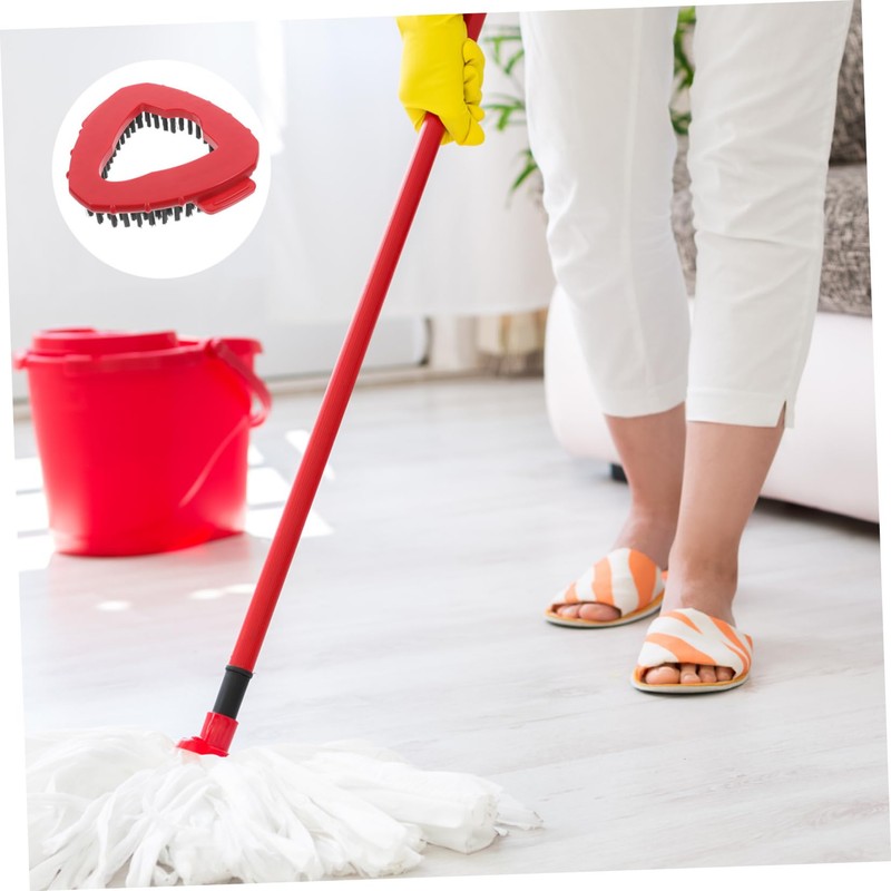 NOLITOY Durable Nylon Bristles Mop Head 2pcs Replacement for Multi-Surface