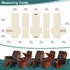 Ruaozz Waterproof Recliner Sofa Cover with Console Non-Slip Couch Covers