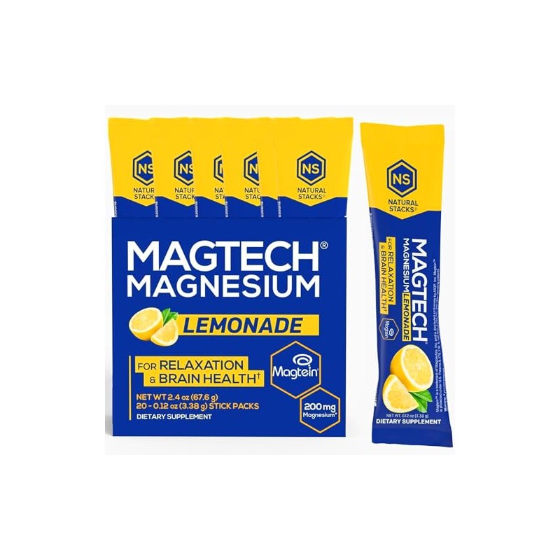 Limonada de Magnesio Natural Stacks 20 sobres