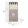 Northern Lights Candles - 7" 12pk Tapers - Ivory -