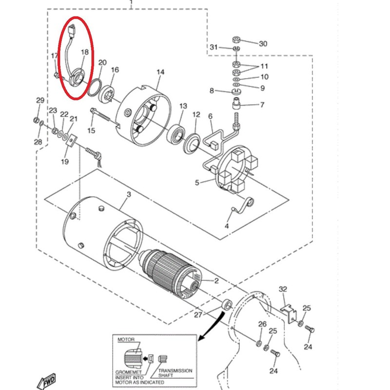 A.A Speed Sensor for Yamaha G22 G29 YDRE Carts w/Hitachi