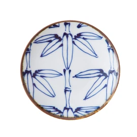 Saikai Pottery 18198 White 4.1 inches (10.5 cm) Hasami Ware Kotohogi Small Plate, Bamboo Pattern