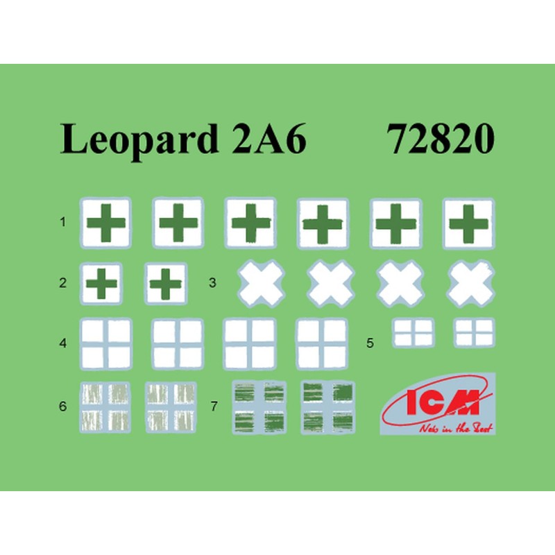 ICM 1/72 Ukraine Leopard 2A6 Plastic Model 72820 (Tank)