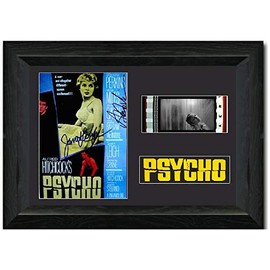 reelfilmcells Psycho 35 mm Film Cell Display Framed Horror Classic Alfred Hitchcock Signed