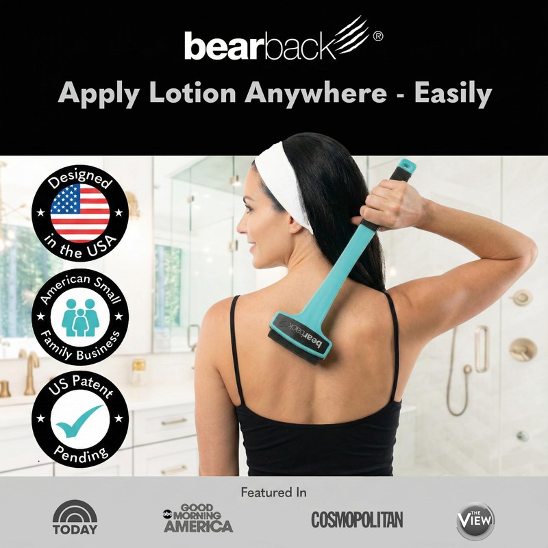 bearback Lotion Applicator for Back & Body Long-Reach Roller for