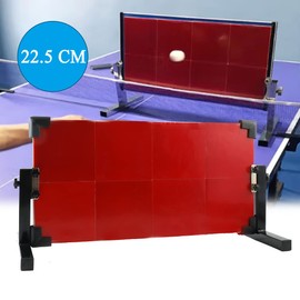 Cozyel Table Tennis Rebound Board Rebounder with 8 Red Rubbers, Improved 2nd Generation Pingpong Return Board Self Training Equipment, Self Training Equipment w/Wheels | Stand Model | Easy to Install