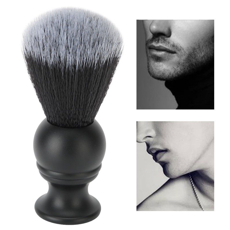 Shaving Brush Nylon Soft Hair Shaving Shave Brush with Metal