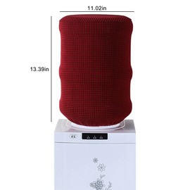 Wine Red 5 Gallon Water Dispenser Cover - Durable, Stretchy Bucket Cover for Home Office