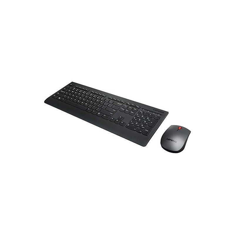 Lenovo Professional Wireless Keyboard and Mouse Combo Kit, Black
