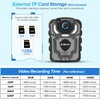 BOBLOV 128G Police Body Camera with Audio Recording 1296P Night