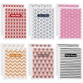 12 Pack Photo Mini Photo Album 4 x 6 Inch Small Picture Album Book for Photos with Removable Decorative Inserts Flexible Clear View Cover Scrapbook Album Post Card Album Holder (Fresh Style)