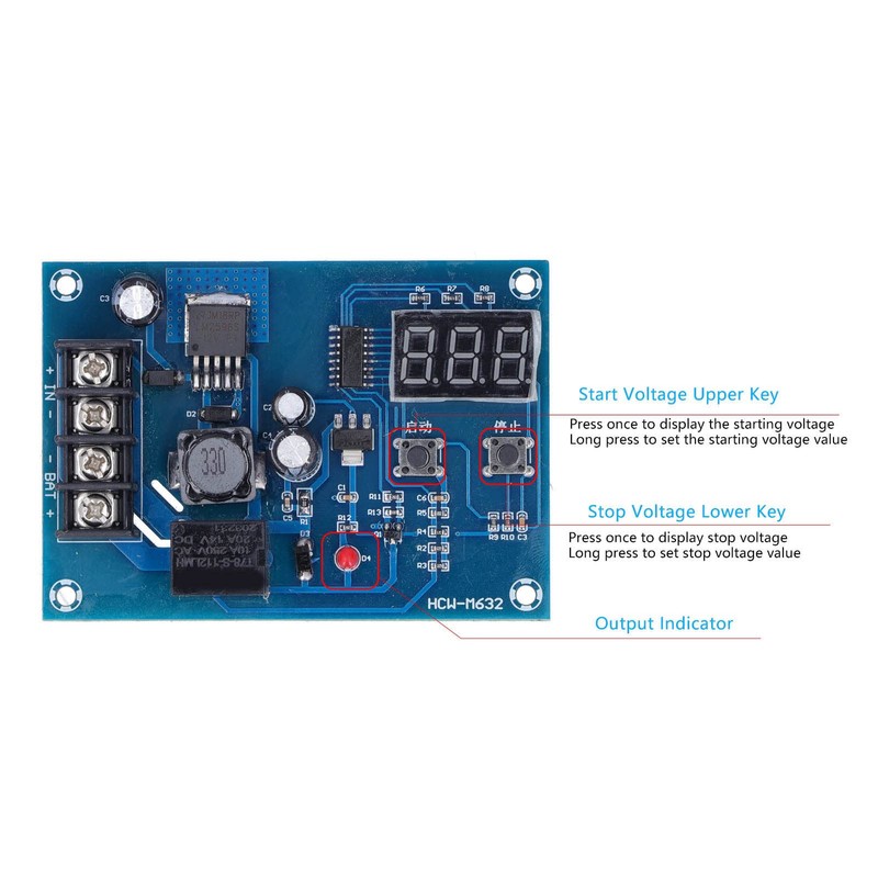 Battery Charging Control Module Charging Controller Board DC10-30V -M632 for