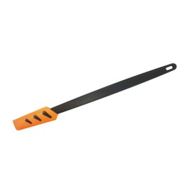 TUPPERWARE Griffbereit Kleiner Top-Schaber schwarz-orange Teigspachtel schmal, Silikon