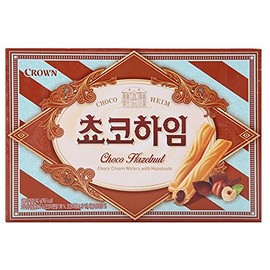 Crown Cream Filled Wafer Cookies with Hazelnut 142g (Choco, 1 Pack)