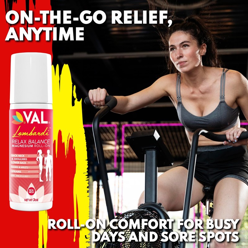 VAL Lombardi Magnesium Roll-On 3oz | Zechstein Magnesium + Arnica
