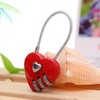 Mini Love Heart Lock,Red Heart Padlock, Mini Code Lock, Wire