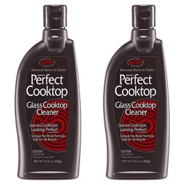 HOPE'S Perfect Cooktop Glass and Ceramic Cooktop and Stove Top Cleaner, Fast Acting and Removes Burnt on Stains from Glass Ceramic Smooth Top Ranges with its No Rinse Formula, 10.6 Oz, Pack of 2