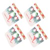 4pcs Chair Covers Soft Elastic Stretch Santa Claus Pattern Dining