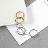 JewelVOX Earrings, Hoop Simple, 0.6 inches (1.5 cm), Non-Hole Earrings,
