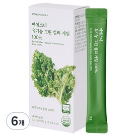 Esther Formula Yeo Esther Organic Green Curly Kale 100%, 14 servings, 6 pieces / 에스더포뮬러 여에스더 유기농 그린 컬리 케일 100%, 14회분, 6개