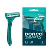 Dorco Triple-Blade Touch 3 Portable Disposable Razor (Pack of 4) 1 / 도루코 3중날 터치3 휴대용 일회용 면도기 4개입 1개