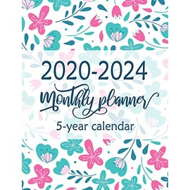 2020-2024 Monthly 5-Year Calendar Planner: 60 Months Calendar, Monthly Schedule Organizer Planner For To Do List, Agenda Schedule Organizer Logbook ... 2020 to December 2024 with Federal Holidays