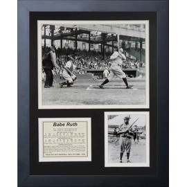Legends Never Die "Babe Ruth At Bat Framed Photo Collage, 11 x 14-Inch, (11118U)